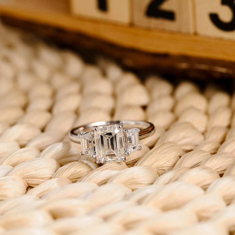 Marquise Cut Cluster Styled Lab Grown Diamond Engagement Ring