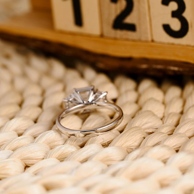 Marquise Cut Cluster Styled Lab Grown Diamond Engagement Ring