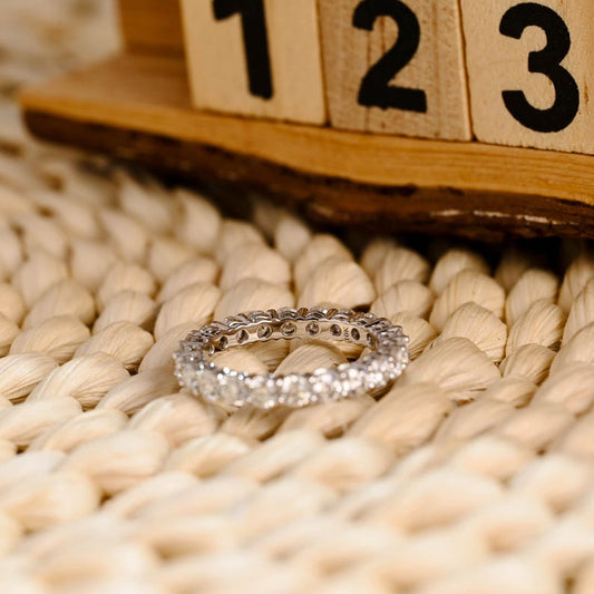 Marquise Cut Cluster Styled Lab Grown Wedding Band