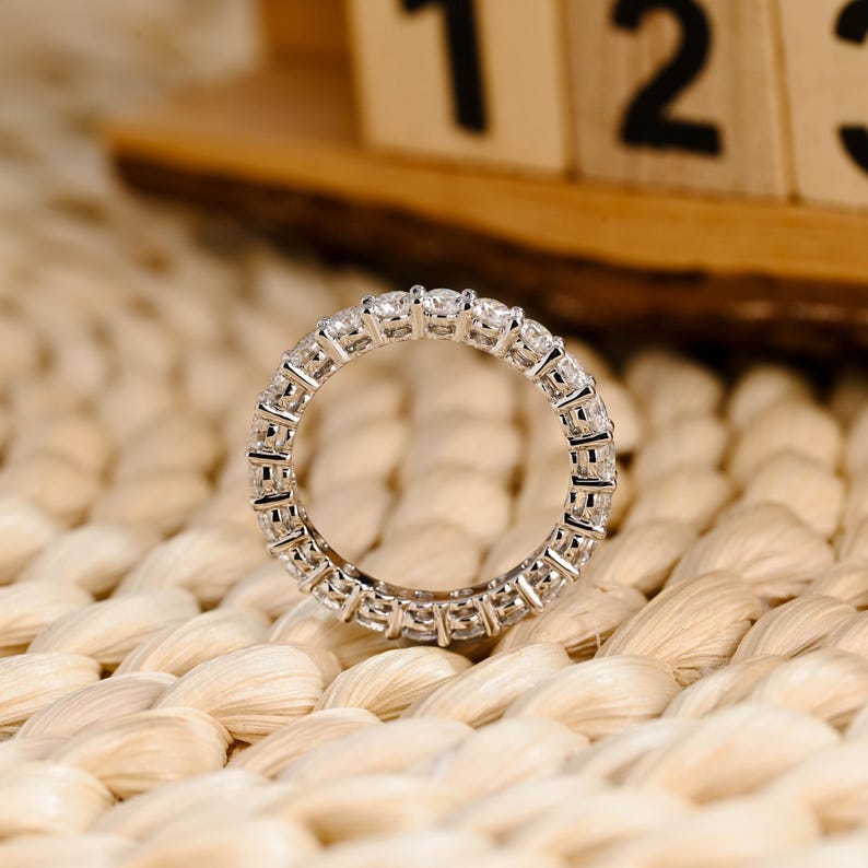 Marquise Cut Cluster Styled Lab Grown Wedding Band
