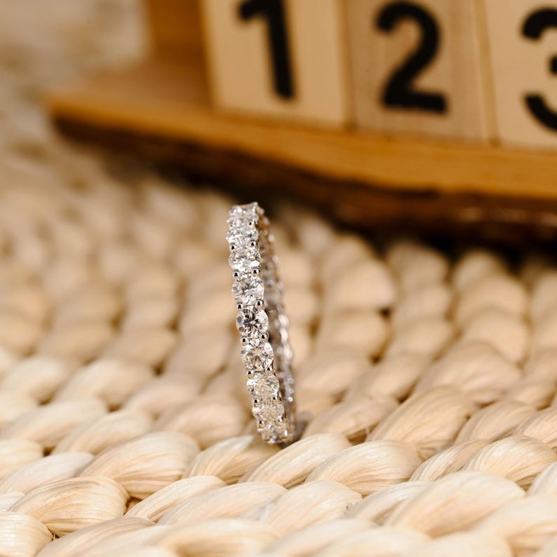 Marquise Cut Cluster Styled Lab Grown Wedding Band