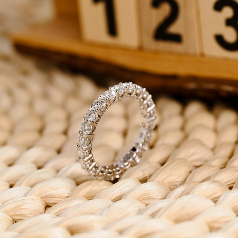 Marquise Cut Cluster Styled Lab Grown Wedding Band
