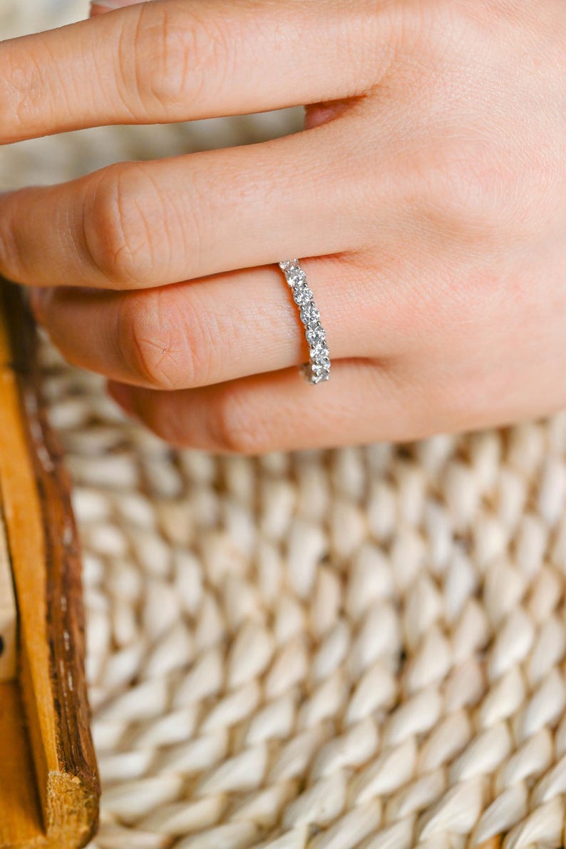 Marquise Cut Cluster Styled Lab Grown Wedding Band