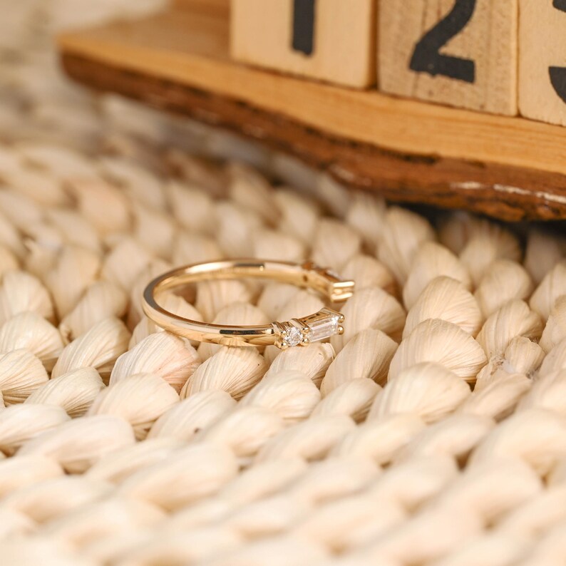 Marquise Cut Cluster Styled Lab Grown Wedding Band
