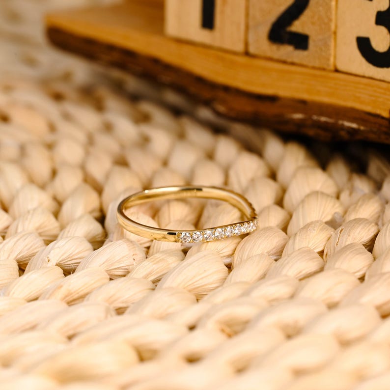 Marquise Cut Cluster Styled Lab Grown Wedding Band