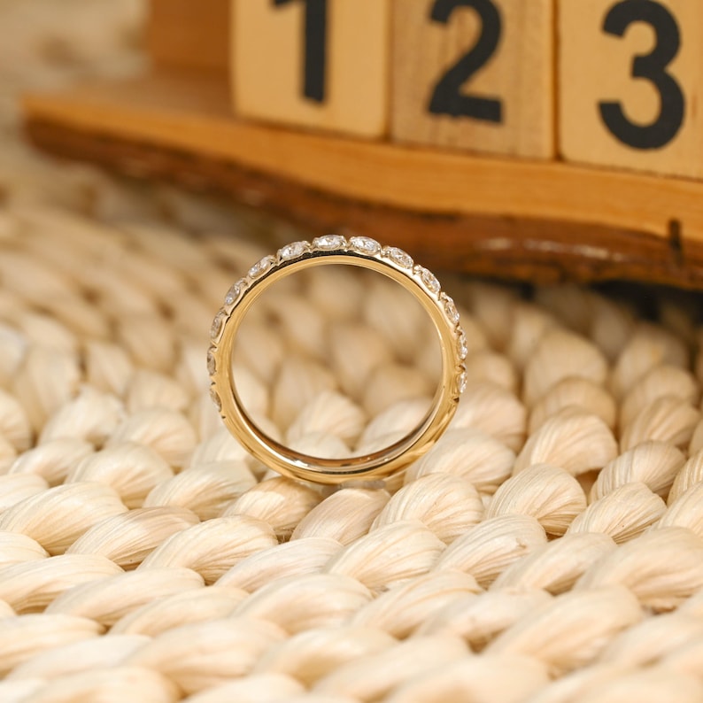 Marquise Cut Cluster Styled Lab Grown Wedding Band