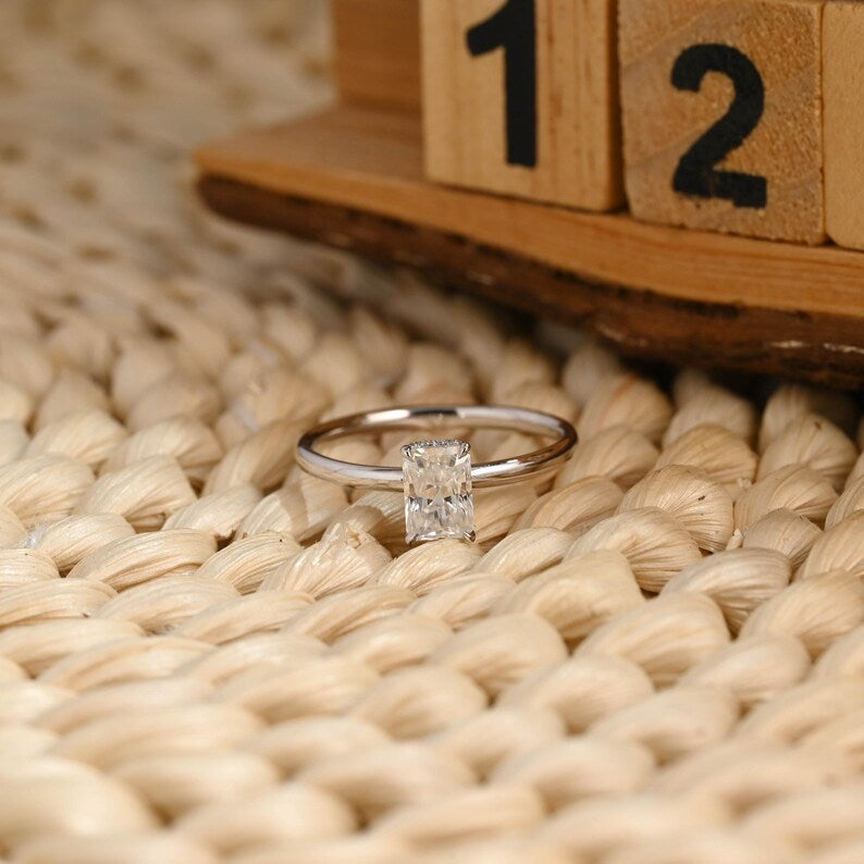 Marquise Cut Cluster Styled Lab Grown Diamond Engagement Ring