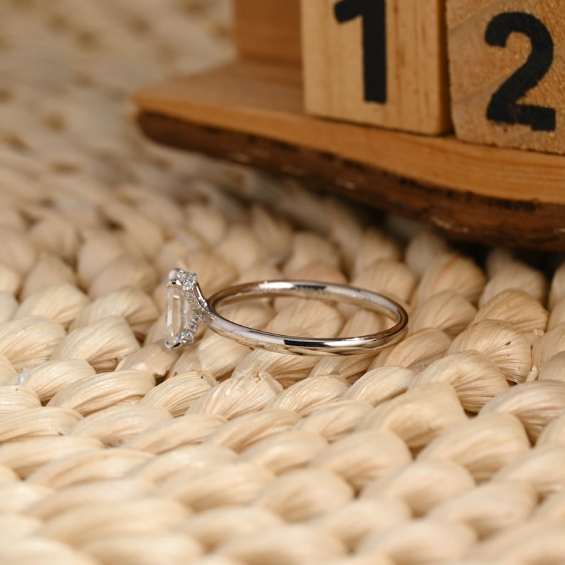 Marquise Cut Cluster Styled Lab Grown Diamond Engagement Ring