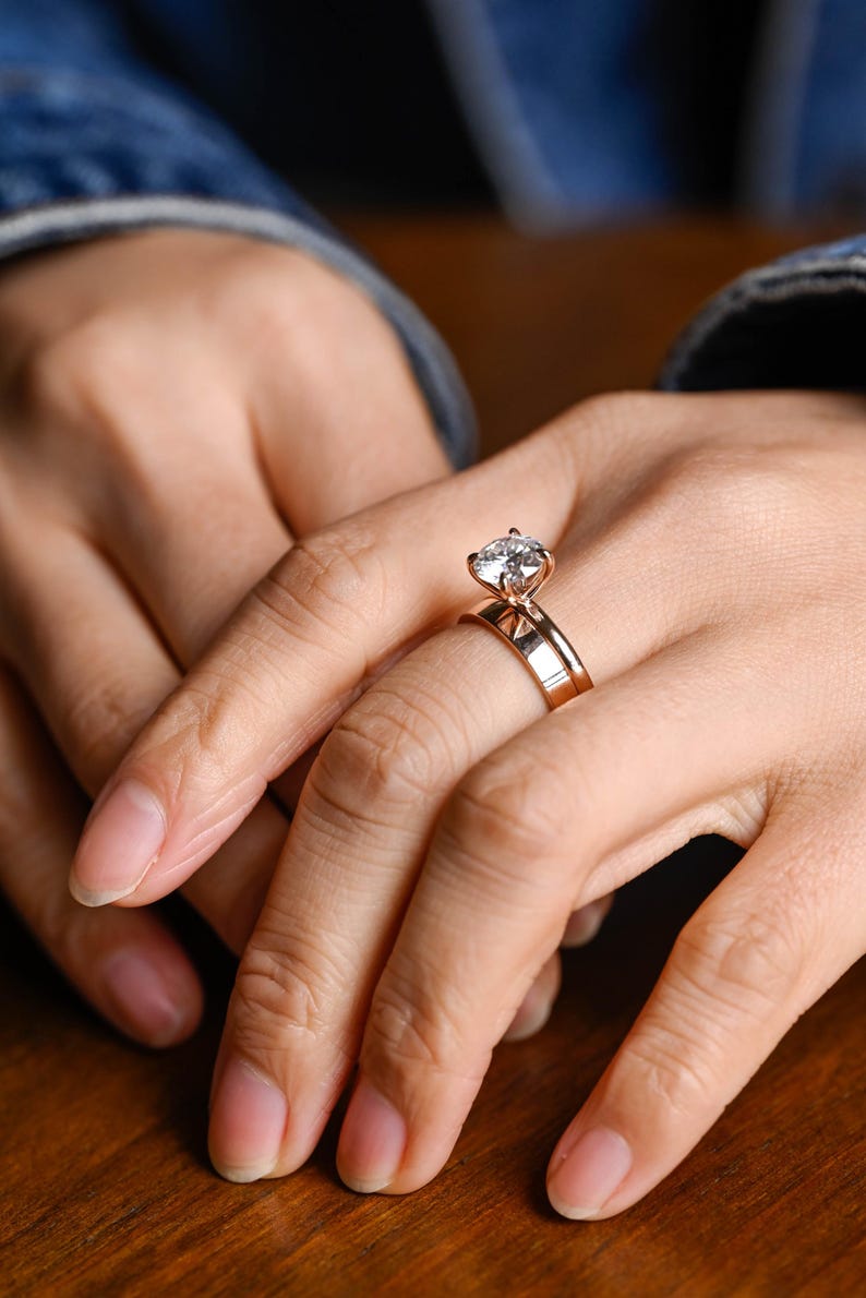 Marquise Cut Cluster Styled Lab Grown Diamond Bridal Ring Set