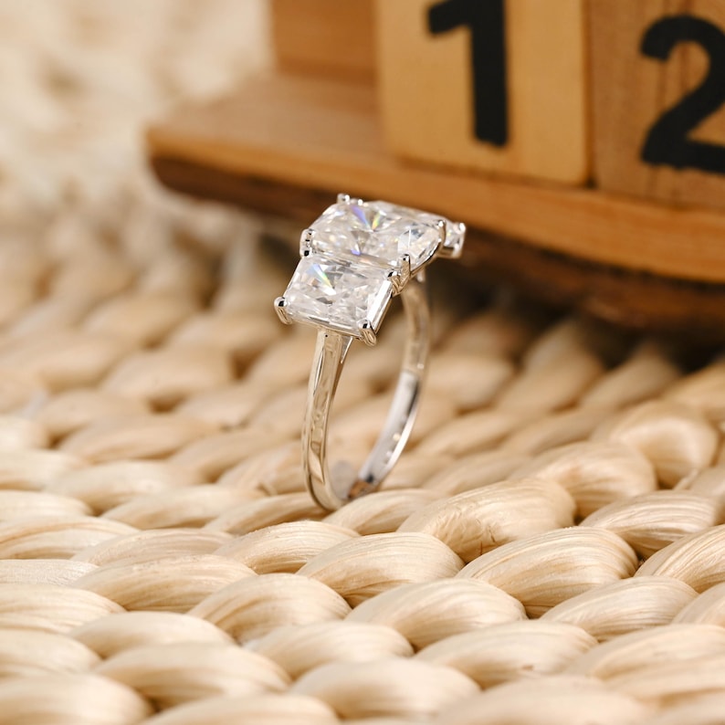 Marquise Cut Cluster Styled Lab Grown Diamond Engagement Ring