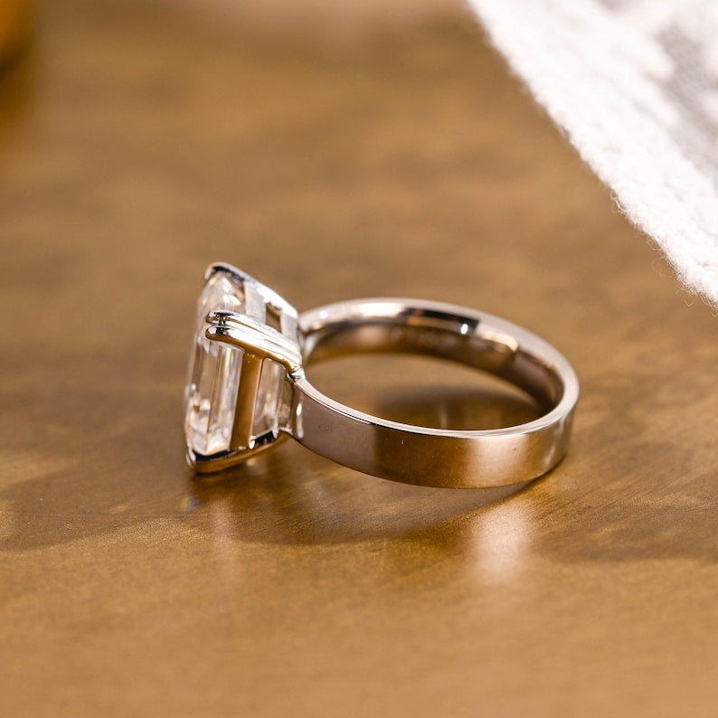 Marquise Cut Cluster Styled Lab Grown Diamond Engagement Ring