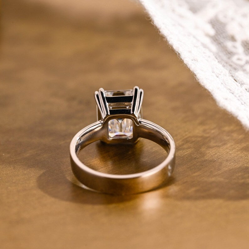 Marquise Cut Cluster Styled Lab Grown Diamond Engagement Ring