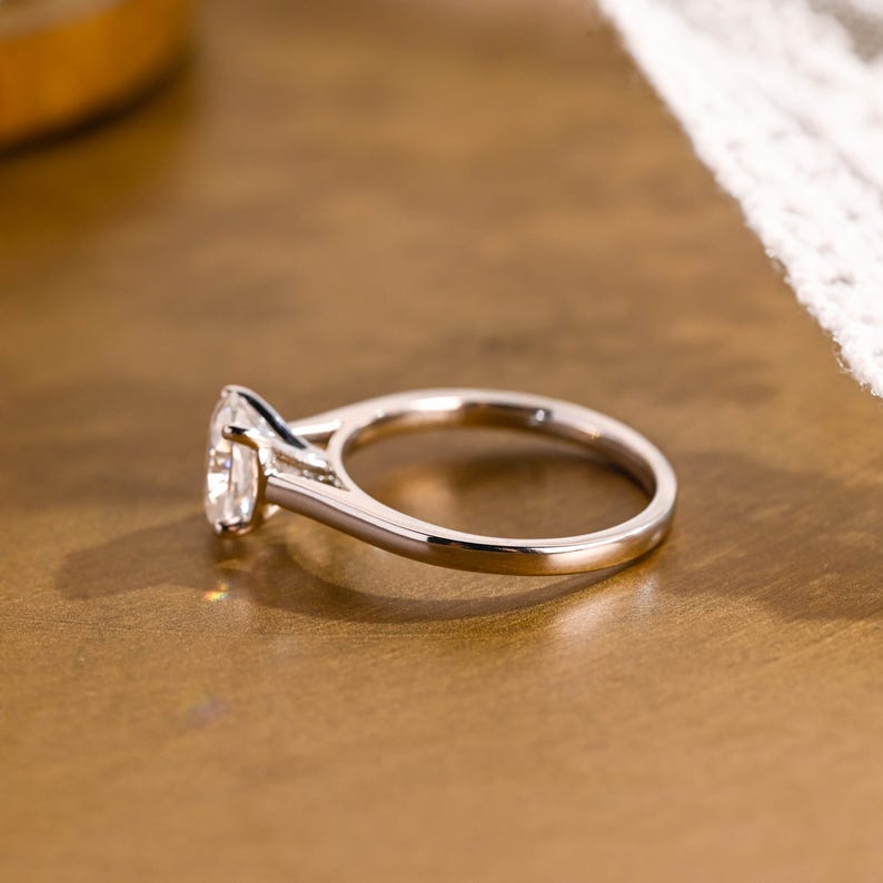 Marquise Cut Cluster Styled Lab Grown Diamond Engagement Ring