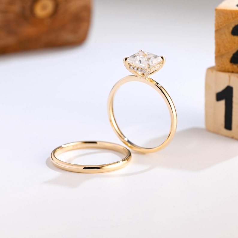 Marquise Cut Cluster Styled Lab Grown Diamond Bridal Ring Set