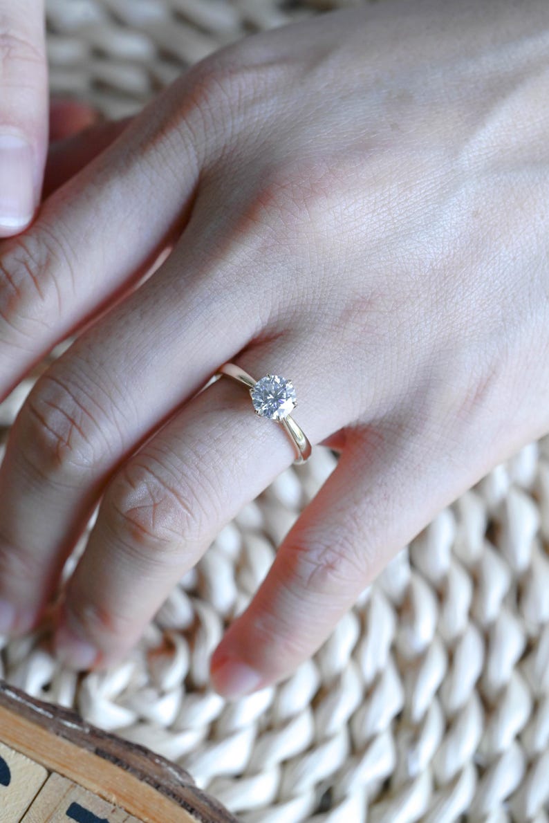 Marquise Cut Cluster Styled Lab Grown Diamond Engagement Ring