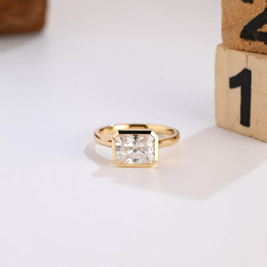 Marquise Cut Cluster Styled Lab Grown Diamond Engagement Ring