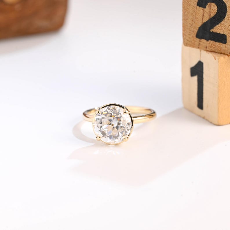 Marquise Cut Cluster Styled Lab Grown Diamond Engagement Ring