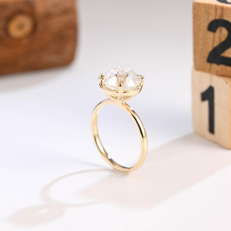 Marquise Cut Cluster Styled Lab Grown Diamond Engagement Ring
