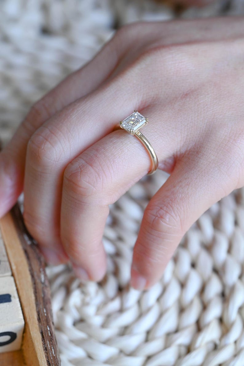 Marquise Cut Cluster Styled Lab Grown Diamond Engagement Ring