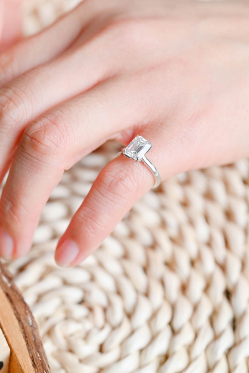 Marquise Cut Cluster Styled Lab Grown Diamond Engagement Ring