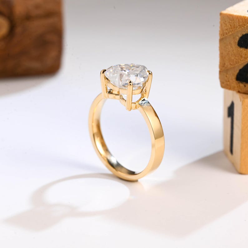 Marquise Cut Cluster Styled Lab Grown Diamond Engagement Ring
