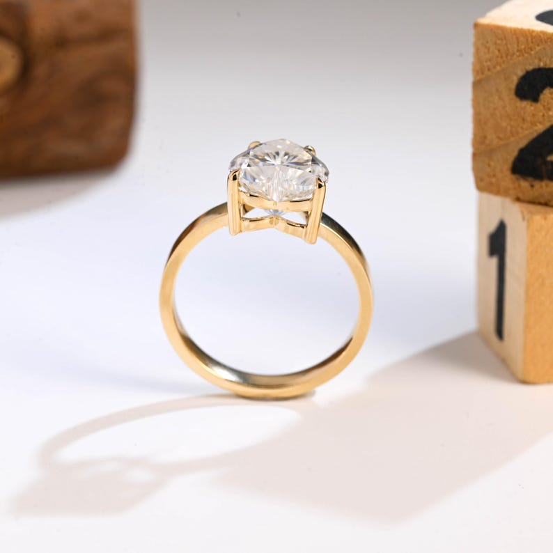 Marquise Cut Cluster Styled Lab Grown Diamond Engagement Ring