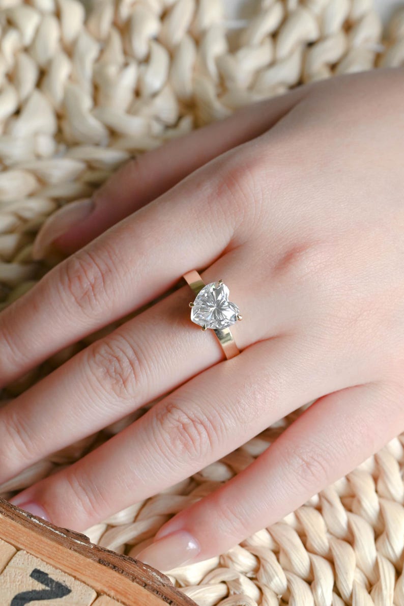 Marquise Cut Cluster Styled Lab Grown Diamond Engagement Ring