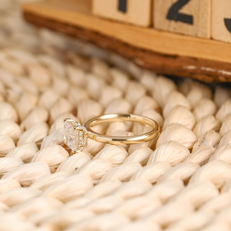 Marquise Cut Cluster Styled Lab Grown Diamond Engagement Ring