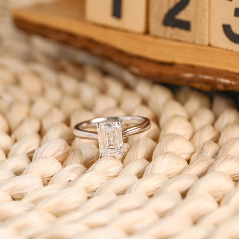 Marquise Cut Cluster Styled Lab Grown Diamond Engagement Ring