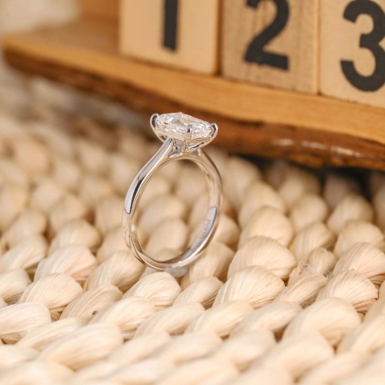 Marquise Cut Cluster Styled Lab Grown Diamond Engagement Ring