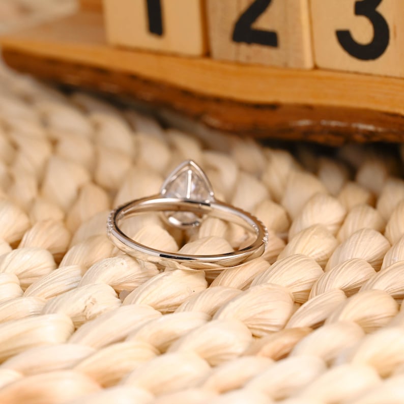 Marquise Cut Cluster Styled Lab Grown Diamond Engagement Ring