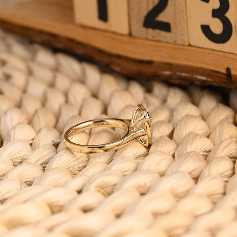 Marquise Cut Cluster Styled Lab Grown Diamond Engagement Ring