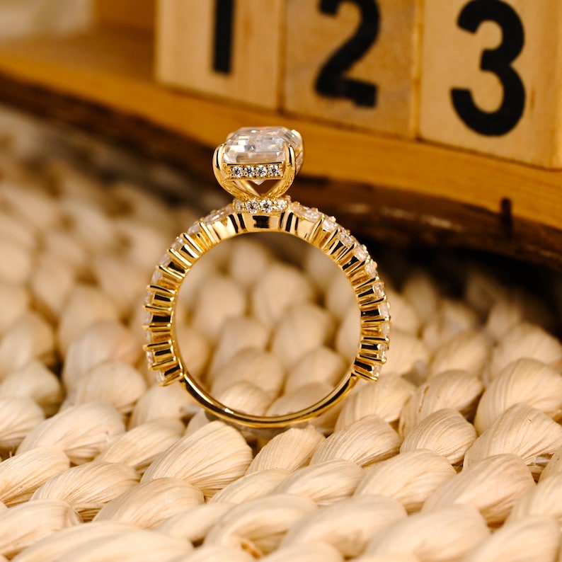 Marquise Cut Cluster Styled Lab Grown Diamond Engagement Ring
