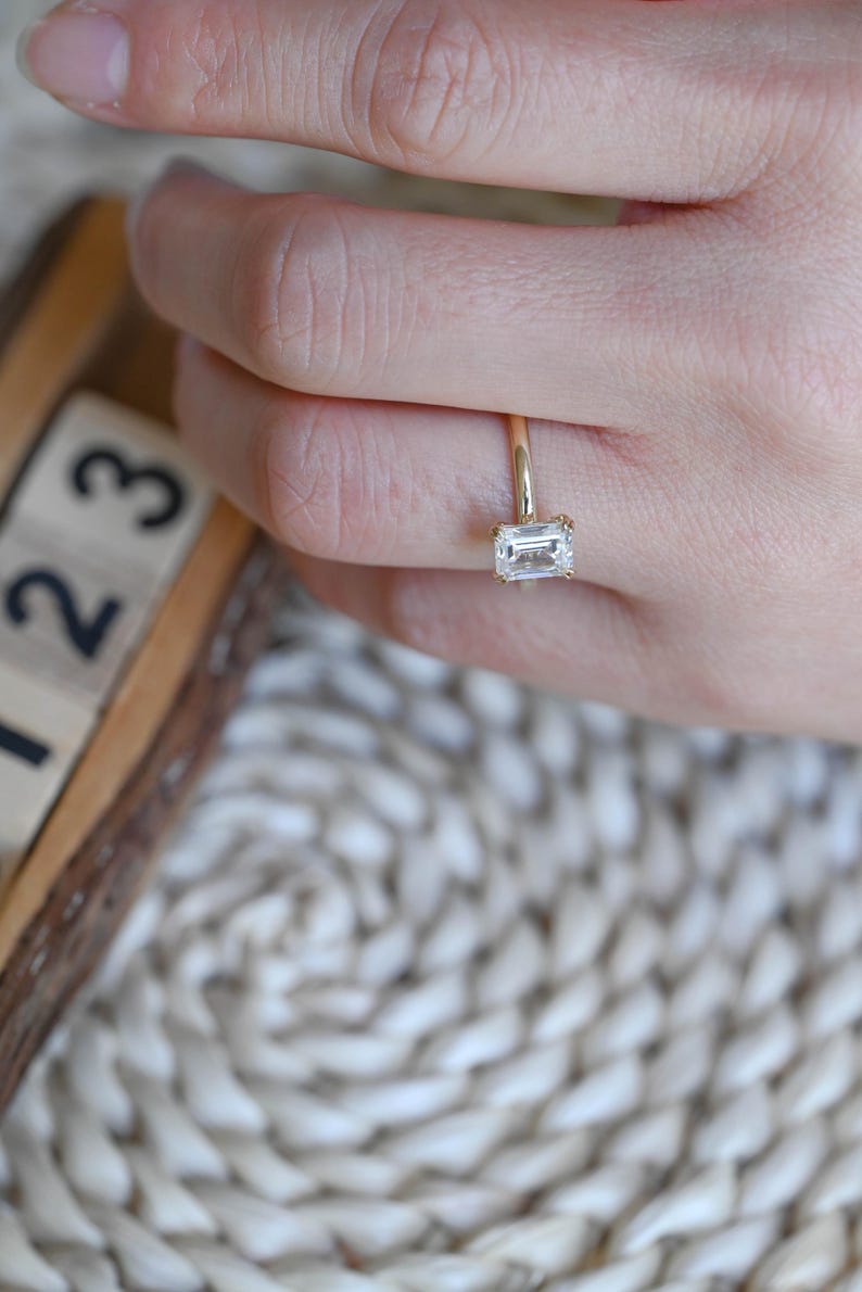 Marquise Cut Cluster Styled Lab Grown Diamond Engagement Ring