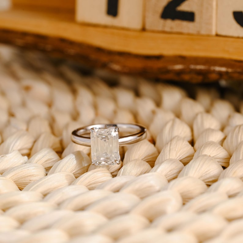 Marquise Cut Cluster Styled Lab Grown Diamond Engagement Ring