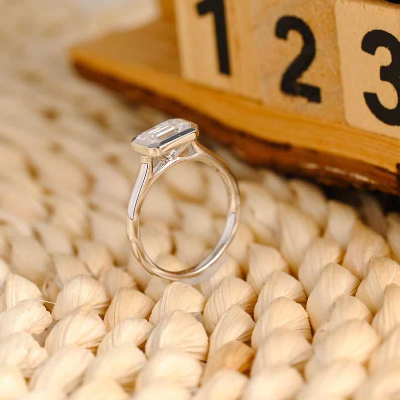 Marquise Cut Cluster Styled Lab Grown Diamond Engagement Ring