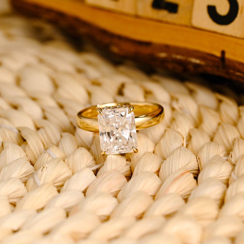 Marquise Cut Cluster Styled Lab Grown Diamond Engagement Ring