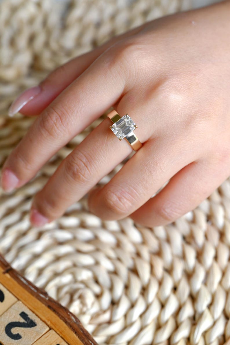 Marquise Cut Cluster Styled Lab Grown Diamond Engagement Ring