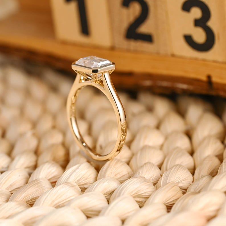 Marquise Cut Cluster Styled Lab Grown Diamond Engagement Ring