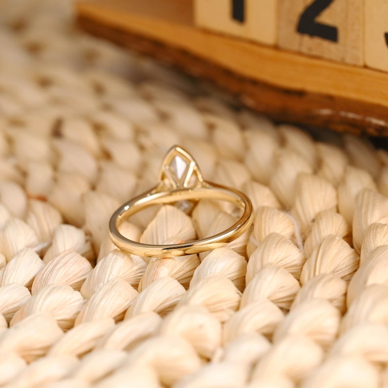 Marquise Cut Cluster Styled Lab Grown Diamond Engagement Ring