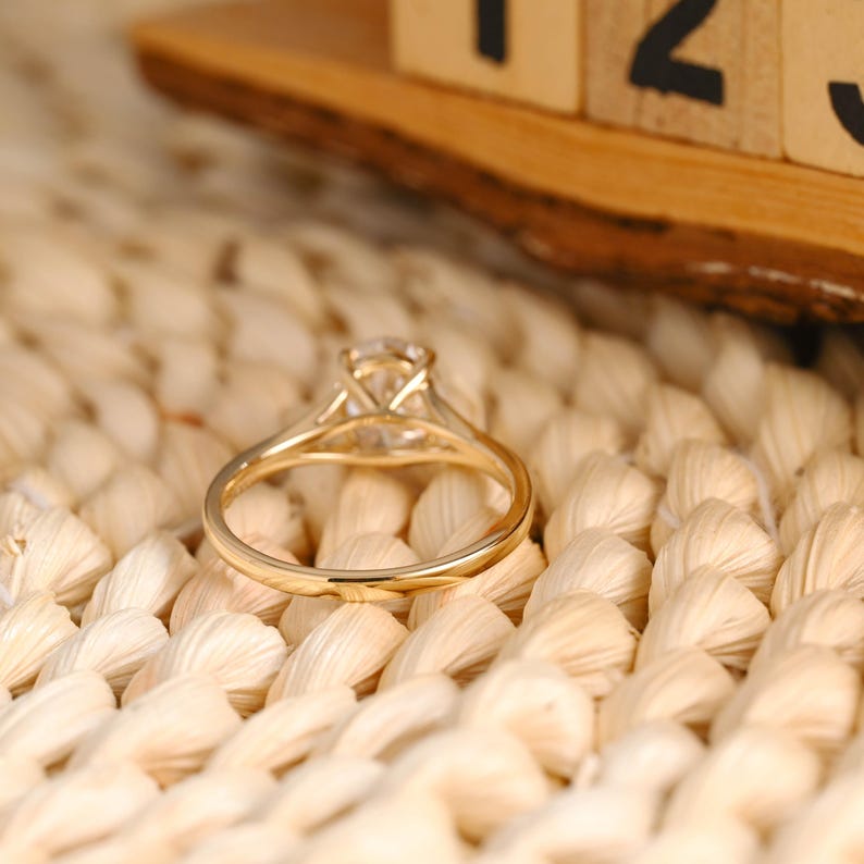 Marquise Cut Cluster Styled Lab Grown Diamond Engagement Ring