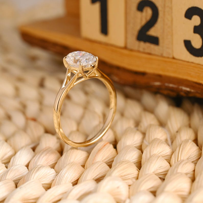 Marquise Cut Cluster Styled Lab Grown Diamond Engagement Ring