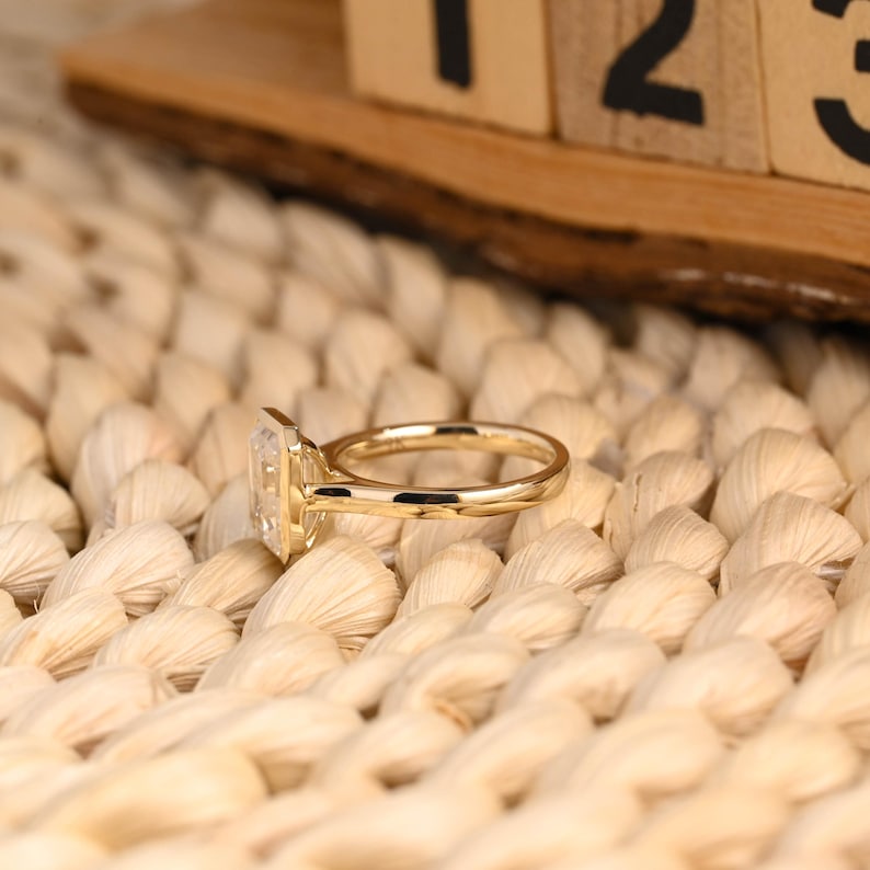 Marquise Cut Cluster Styled Lab Grown Diamond Engagement Ring