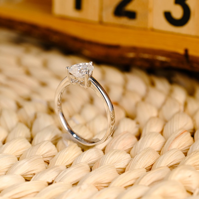 Marquise Cut Cluster Styled Lab Grown Diamond Engagement Ring
