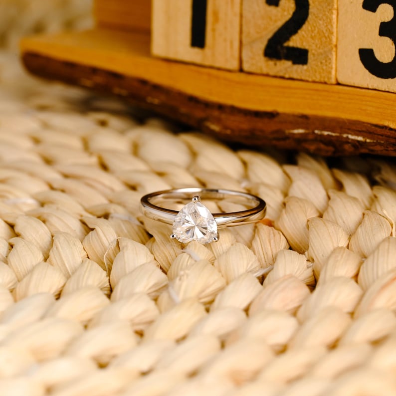 Marquise Cut Cluster Styled Lab Grown Diamond Engagement Ring