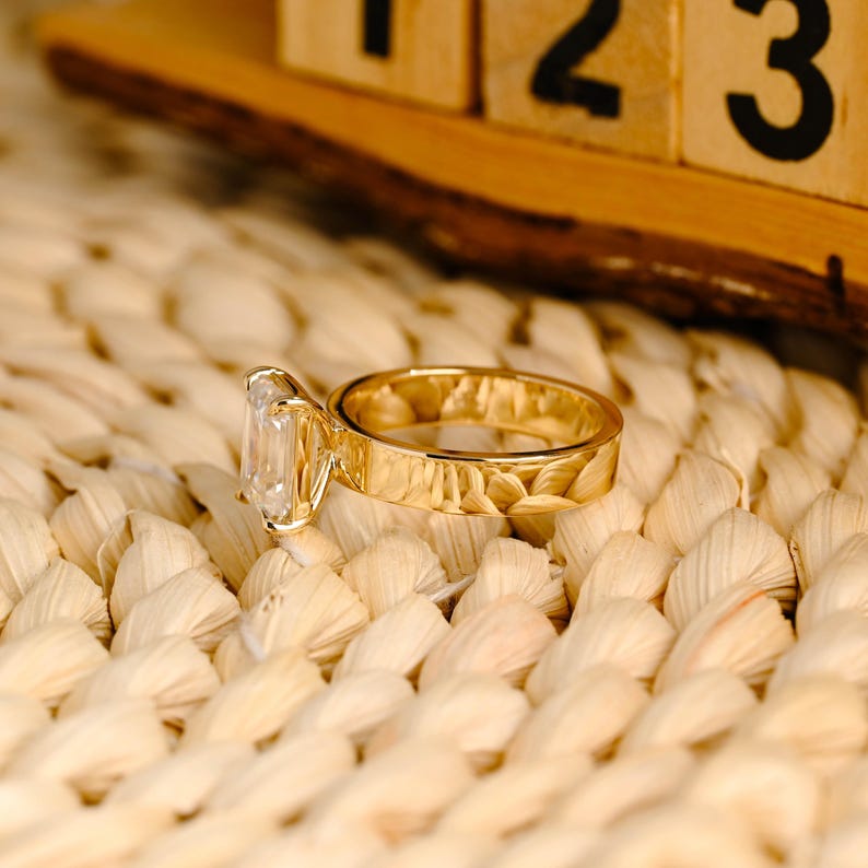 Marquise Cut Cluster Styled Lab Grown Diamond Engagement Ring