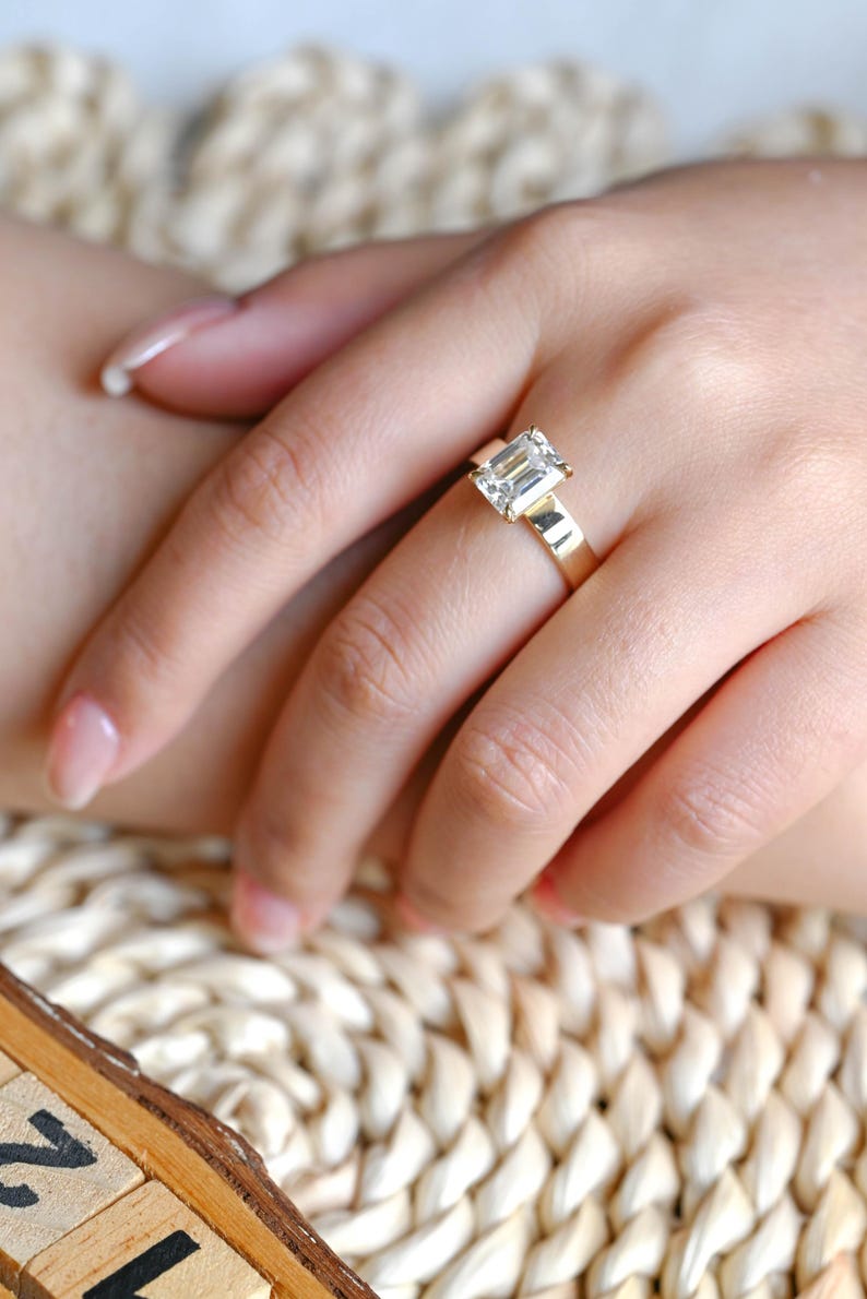 Marquise Cut Cluster Styled Lab Grown Diamond Engagement Ring