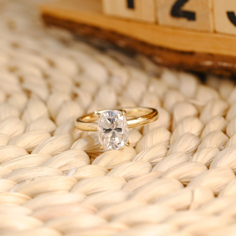 Marquise Cut Cluster Styled Lab Grown Diamond Engagement Ring