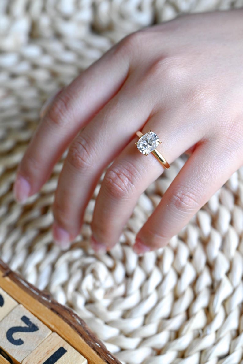 Marquise Cut Cluster Styled Lab Grown Diamond Engagement Ring