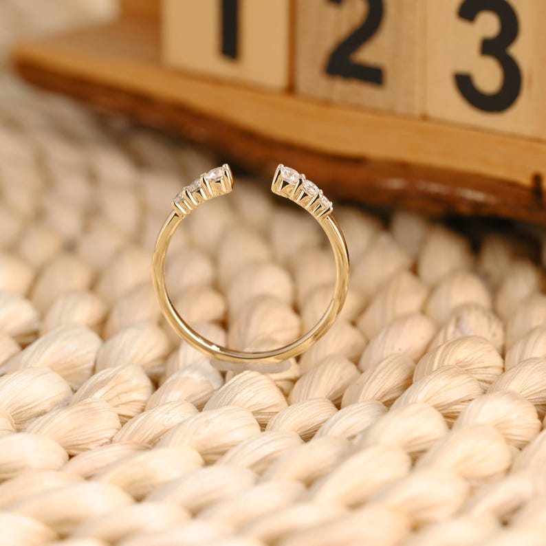 Marquise Cut Cluster Styled Lab Grown Wedding Band